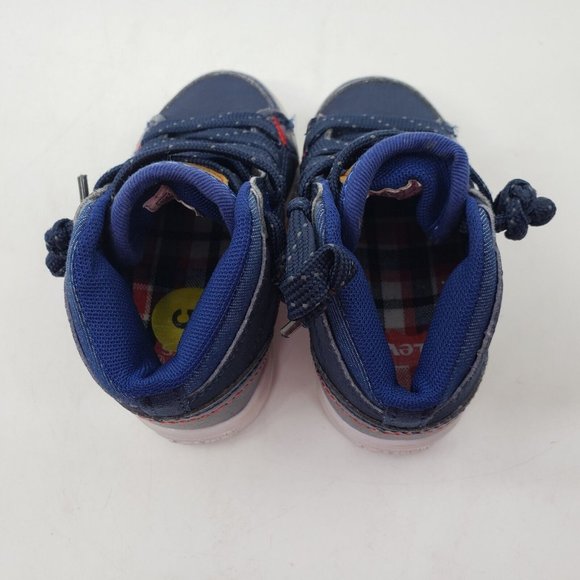 Levis High Top Sneakers Navy Blue for Baby Infant US Shoe Size 5 - Picture 8 of 11